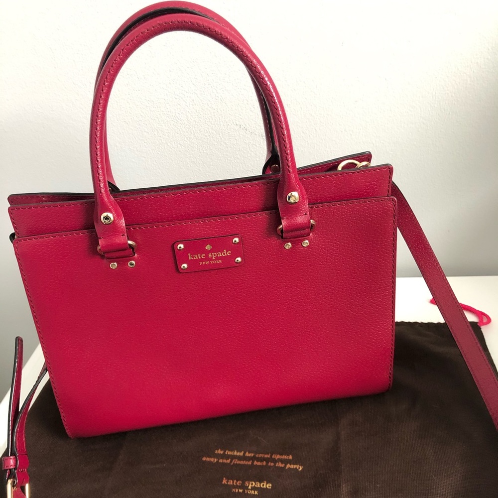 Kate Spade Cameron Large Satchel - Cherry